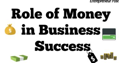 role of money in business success